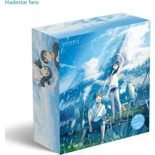 Weathering with You Poster Toy Gift BOX Badge Brooch Pin Postcard Sticker Painting Book