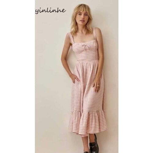 Yinlinhe Pink Summer Dresses