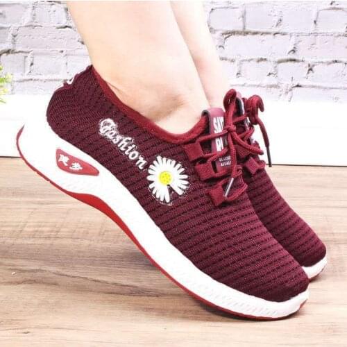 2021 Women Vulcanized Shoes Casual Jogging Shoes Athletic Shoes Female Air Mesh Breathable Tenis Feminino Sneakers Zapatillas