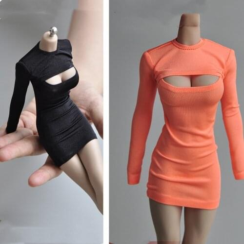 1/6 Scale Female Girl Woman Sexy Open Bust Dress Model for 12 inches PH UD Large Breast Boobs Body Figure 6 Colors