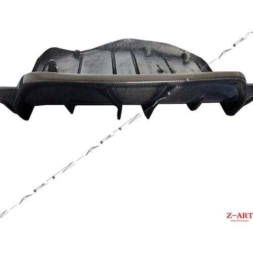2014-2017 Z-ART for Ghibli ASP carbon fiber rear diffuser rear bumper lip for Ghibli rear lower spoiler