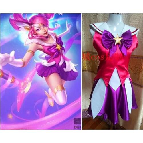 2016 LOL Star Guardian Lux cosplay Dress Lux Costume