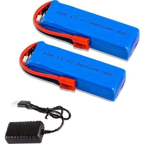 3S Upgraded 11.1V 2800mAh Lipo Battery 30C With Charger For XK X350 BAYAN X16 X21 X22 RC Drone/XK X350-015 Rc Quadcopter parts