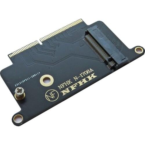 50pcs M2 SSD Adapter Macbook A1708 NVMe PCIe M.2 NGFF SSD for Apple 2016 2017 MacBook Pro A1708 SSD Adapter Convert Card N-1708A