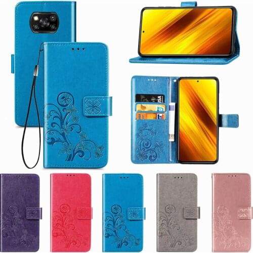 For Cover Xiaomi Poco X3 NFC Case Flip Magnetic Leather Phone Bag Case For Redmi Note 9 S 8 Pro Cover For Poco X3 M2 F2 Pro Case
