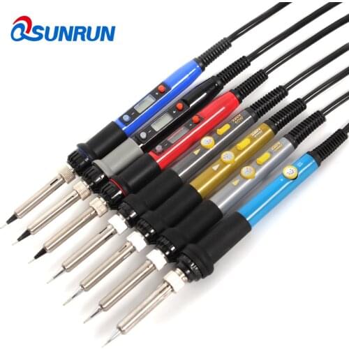 220V / 110V 60W Adjustable Temperature Electric Iron Gun Welding Soldering Iron Tool With 5pcs Iron Tips