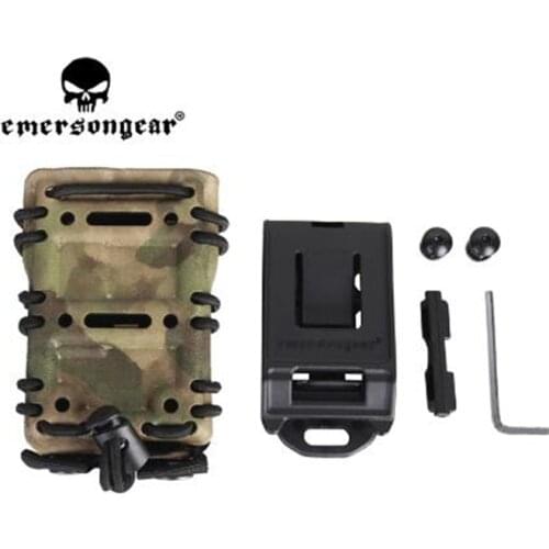 Emerson 5.56mm Tactical Mag Pouch Magazine MOLLE Scorpion Adjustable Holster for AEG GBB M4 M4A1 Tactical Airsoft Hunting Game