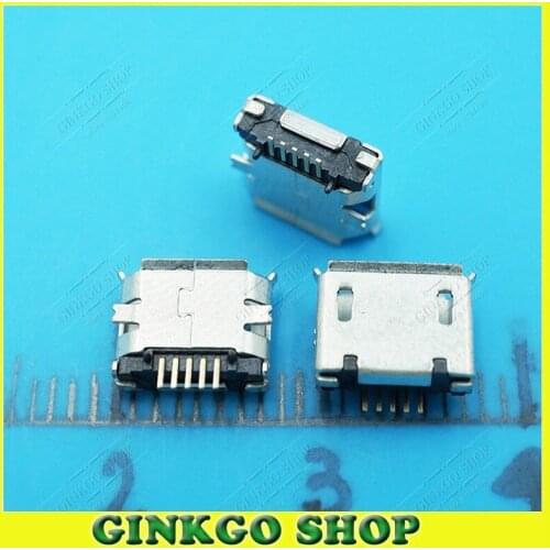 270pcs/lot Micro USB 5P Female Connector Jack Charging Socket 2SMT Long Pins for Repairing Mobile Phone DIY Accessories