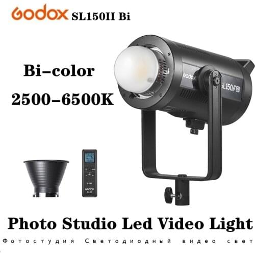 Godox SL150II Bi LED Video Light 150W 2800-6500K Bi-Color Studio Light for OT1 PRO II Live Photography anel de luz led selfie
