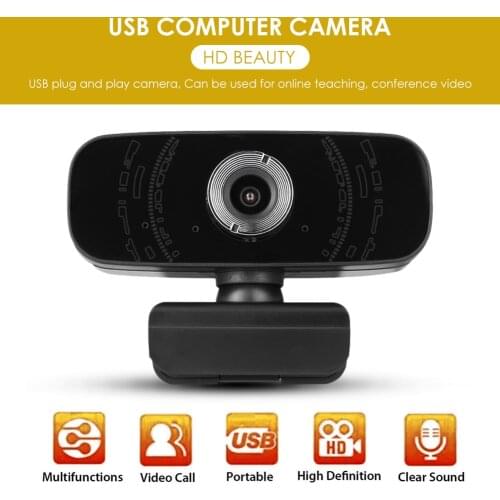 HD Webcam 0.3MP 480P/1MP 720P Professional webcam with Microphone USB 2.0 Driver Free Web Camera for Windows 10 8 7 PC instock