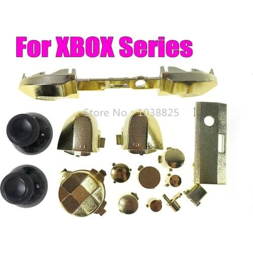 Chrome full set buttons LB RB LT RT Bumper Triggers D-pad ABXY Start Back Share Keys for Xbox Series S X for Xbox s X Controller