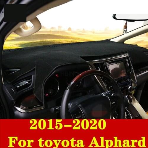 For toyota Alphard 2015-2020 Dashboard Cover Mat Pad Sun Shade Avoid Light Dash Board Carpet Protector auto accessories