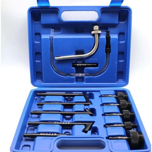 13Pcs Oil Refill Filling Adaptor Set CVT Transmission Service Adapter ATF Adapters Transmission Oil Refilling Tool for auto