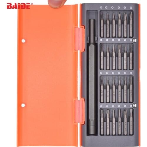 New Style Orange Box Accept OEM Logo 24 in 1 Screwdriver Kit with High Quality S2 Bit Precision Tools for Mi 60set/lot