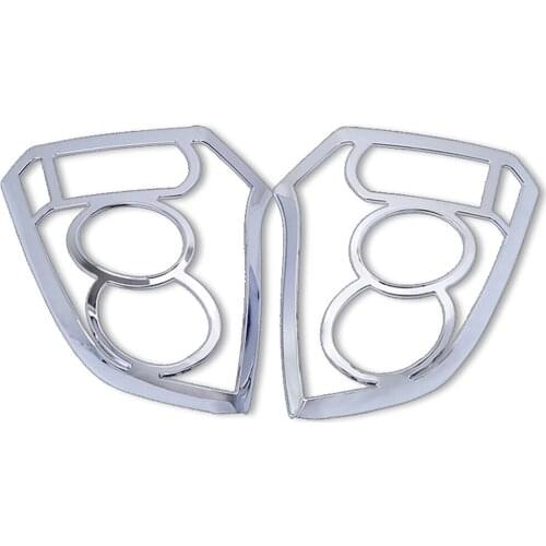 BBQ@FUKA Chrome Rear Tail Lights Cover Trim For Suzuki Alto 2009 2010 2011 2012 Hatchback