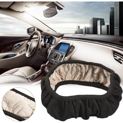 Non-Slip Universal Car Auto High Elasticity Handmade Skidproof Fish Net Stitching Steering Wheel Cover Vehicles Decoration