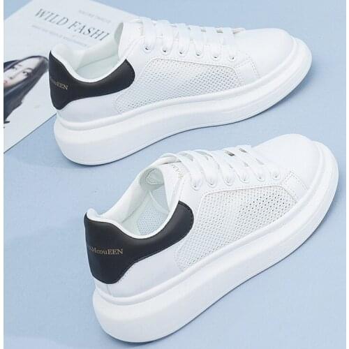 2021 summer new sports casual shoes breathable comfortable Womens shoes white shoes versatile running shoes mesh casual shoes