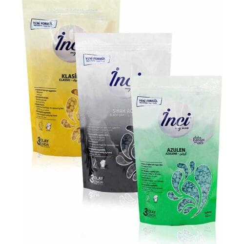 Pearl waxing yellow, black, green, 3 PCs 200 grams (total 600 grams), hard beads waxing, hair removal hair removal, painlessly bezsiz