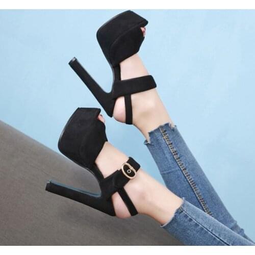 Platform High Heels Sandals Summer Sexy Ankle Strap Open Toe Gladiator Party Dress Women Shoes heels sandals women 2021
