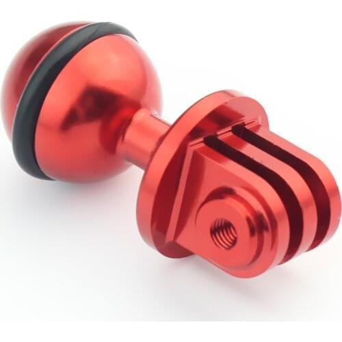 CNC 360 Degree Rotation Ball Head Mount Tripod 2.5CM for Gopro Hero Session MAX OSMO for Xiaomi Yi SJCam GitUp Action Camera