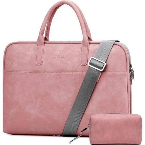 13.3 14 15.4 15.6 inch PU Laptop Shoulder Bag for Macbook Air Pro 13 15 Laptop Sleeve Case Cover for Xiaomi Lenovo Women Bags