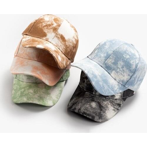 Spring and Summer Fashion Mens and Womens Baseball Caps, Sun Visor, Peaked Caps, Leisure Caps, Tie-dye Baseball Caps, Sun Hats