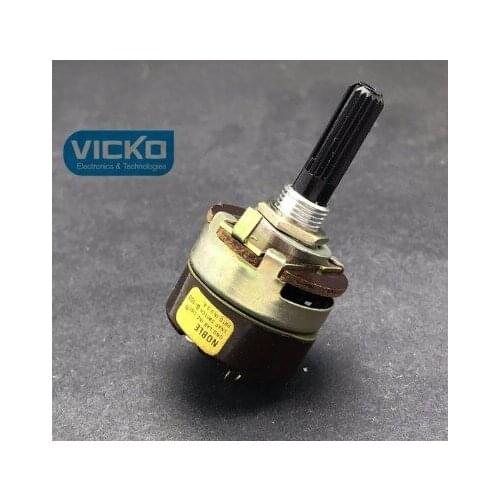 [VK] Japan NOBLE rotary power switch A9S1 TV3 250V 8A handle 25MM flowers 2 feet