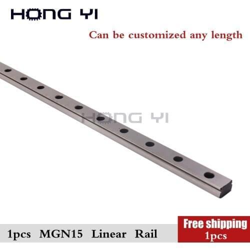 1pcs MGN15 linear guide L 100-1000mm miniature linear rail without MGN Linear slider 3D printer textile machinery stepper motor