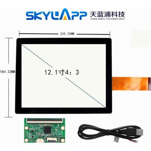 10 Pcs 12.1"Inch Capacitive Touch Screen 4:3 USB + IIC Interface DY1212S-3191 Touchscreen Panel 289mm*227.5mm Touchpanel Glass