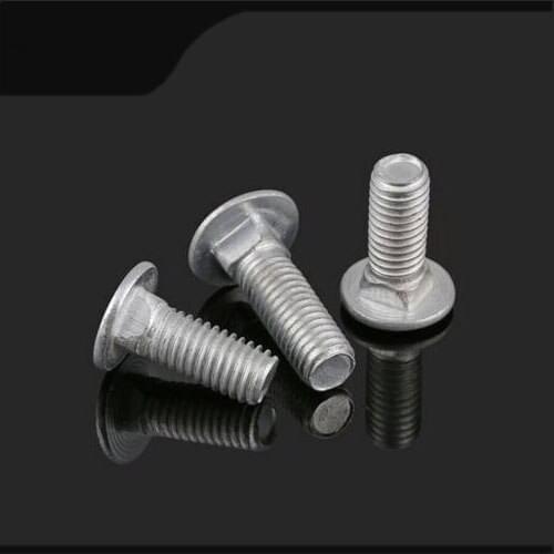 10pcs GB14 Coach Bolts Cup Square Carriage Bolt Screws M8 *20