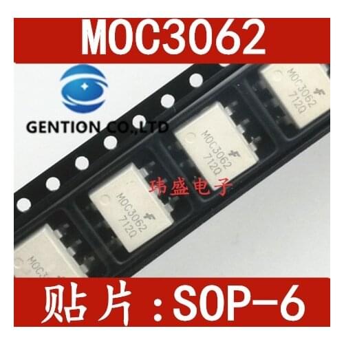 10PCS MOC3062 SOP-6 MOC3062SRM moc3062m thyristor drive light coupling in stock 100% new and original