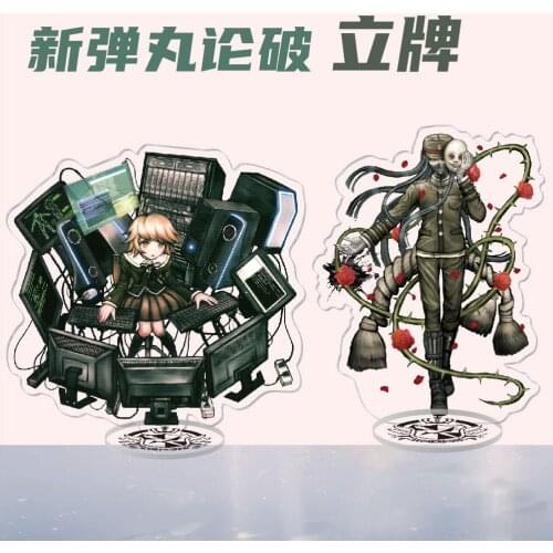16cm Anime Game Danganronpa V3 Cartoon Keychain Figure Acrylic Double Sided Transparent Pendant Best Friend Jewelry Fans Gift