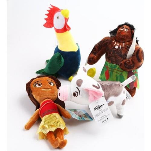 20cm Moana Vaiana Waialiki Chicken Pig Pua Princess Plush Toys Soft Stuffed Animals Doll Gifts
