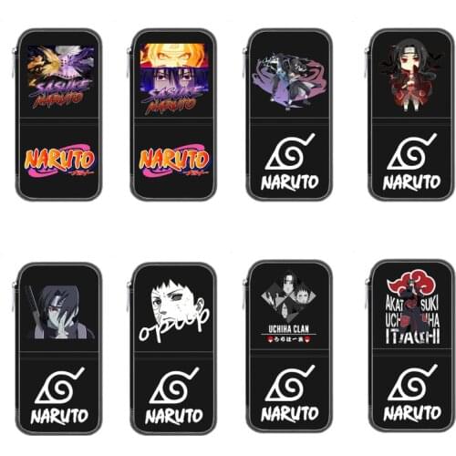 NARUTO Pencil Case Cartoon Cartoon Pen Holder Double Zipper Pencil Case Stationery Bag Men and Women Universal School Season