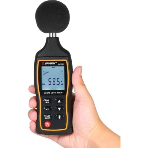 Sound Level Meter LCD Decibel Meter Digital Sonometer Noise Meters with A and C Frequency Weighting For Factory Home School