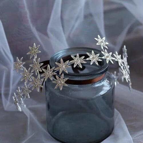 European Crystal Wedding Hairbands Tiaras Headbands Evening Hair Jewelry Bridal Hair Accessory