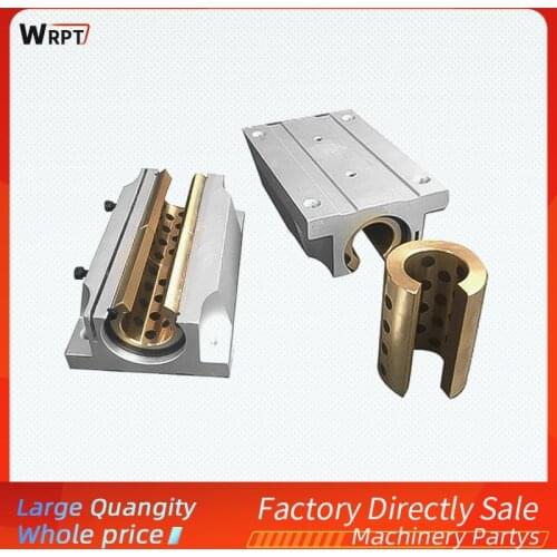 Flange lengthened precision bearing hard optical axis cylindrical carved wood 1/2/4PCS copper sleeve TBR16/20/25/30LUU