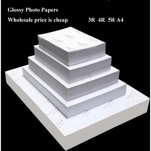 Wholesale Photo Paper 4R 5R A4 High Glossy Printer Photographic Paper Printing for Inkjet Printers Office Supplies