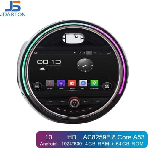 JDASTON Android 6.0 Car DVD Player For BMW Mini Cooper 2015 2016 2017 2018 GPS Navigation multimedia 1 Din Car Radio WIFI RDS SD