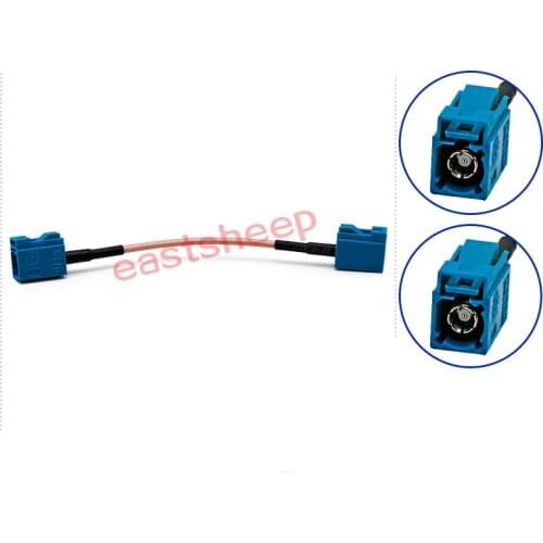 5PCS/Lot Z Type Fakra-C To Fakra-C Plug Connector RF Coaxial Extension Cable For GPS/Car Antenna Adapter RG316