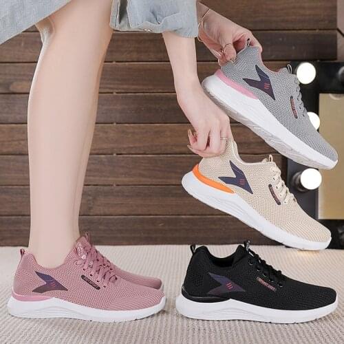Autumn Womens Sneakers Breathable Tennis Female Platform Knitted Running Sport Shoes Luxury Basketball Woman