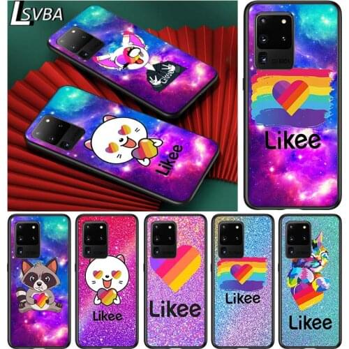 Cute Funny Likee for Samsung S20 FE Ultra Plus A91 A81 A71 A51 A41 A31 A21 A11 A72 A52 A12 Soft Black Phone Case