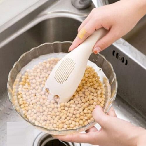 ​Multi-functional rice washing kitchen utensils washing rice spoon magic household appliances washing small tools waterlogging