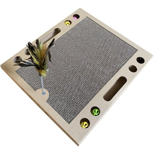 Multifunction Pet Supplies Cat Toys Corrugated Cat Scratching Board Educational Toys Pet Scratching Board