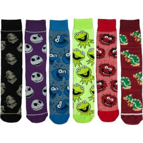 Fashion Cartoon Little Monster Calf Socks Cartoon Funny Characters Middle Tube Socks Street skateboard MenS And womenS Socks