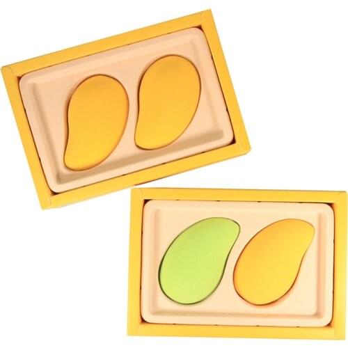 New Arrival Latest Design Mango Makeup Tools Makeup Sponge with Dry and Wet Use