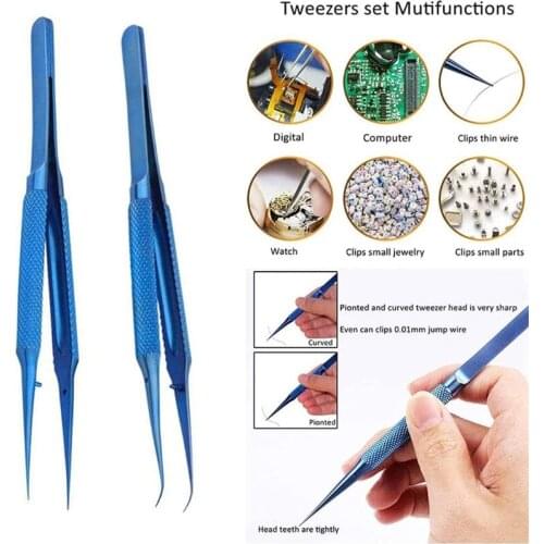 Precision Titanium Alloy Tweezers for Picking Electronic Components Copper Wire Used for All Soldering Repairs