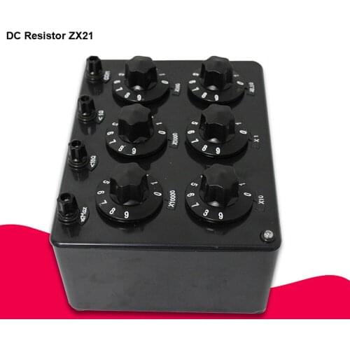 ZX21 Precision Plastic Variable Decade Resistance Resistor Box For Physical Electricity Teaching Instrument 0.1R to 99.9999kR
