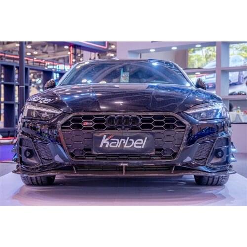 Suitable for 17-21 New Audi S5 Kable Fiber Rear A5 Modified with Karbel Dry Carbon Front Lip