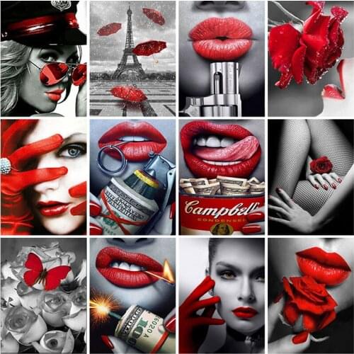 Full Square Round DIY 5D Diamond Painting White and Black Diamond Mosaic Street Picture Of Rhinestones Cross Stitch Home Decor